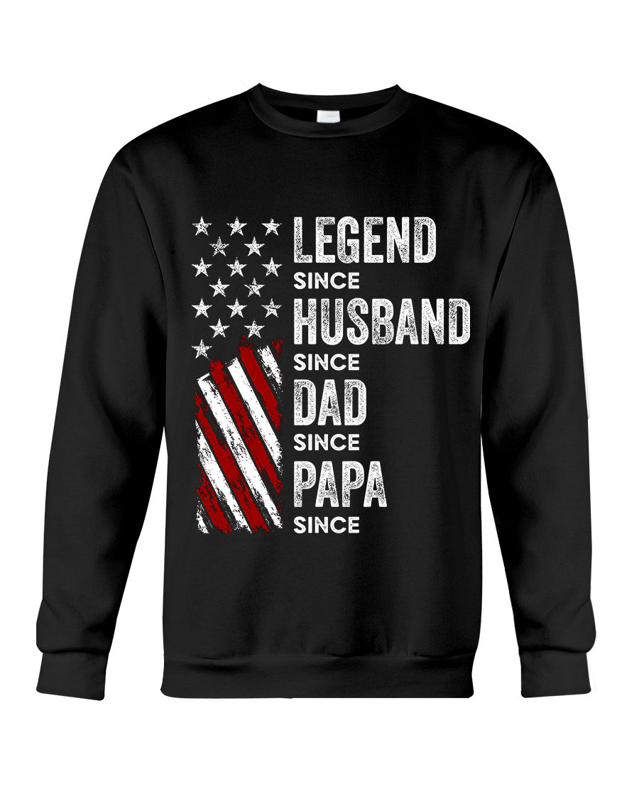 Father's Day Gifts, Legend, Husband, Dad And Grandpa Custom Family Name - Personalized Shirt