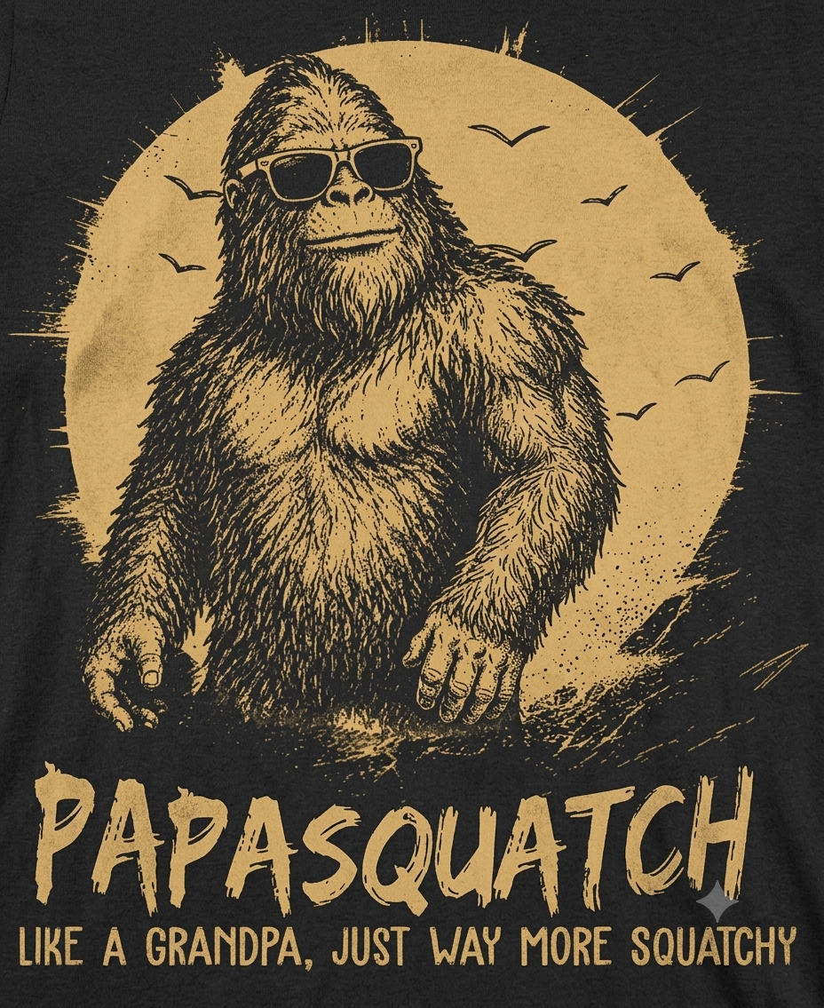 Back to school, Personalized Papasquatch, Like A Grandpa, Just Way More Squatchy T-Shirt Father Day (1016)