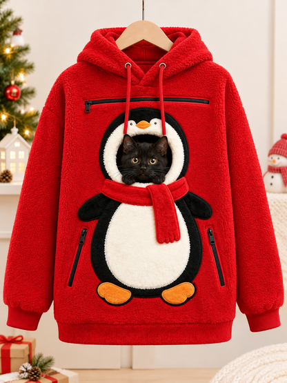 Pet Christmas 3D Printed Hooded Pullover