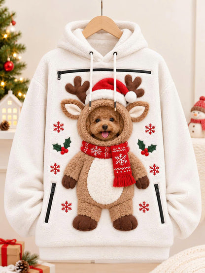 Pet Christmas 3D Printed Hooded Pullover