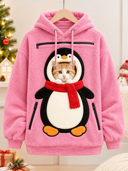 Pet Christmas 3D Printed Hooded Pullover