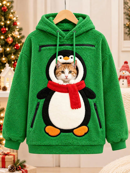 Pet Christmas 3D Printed Hooded Pullover