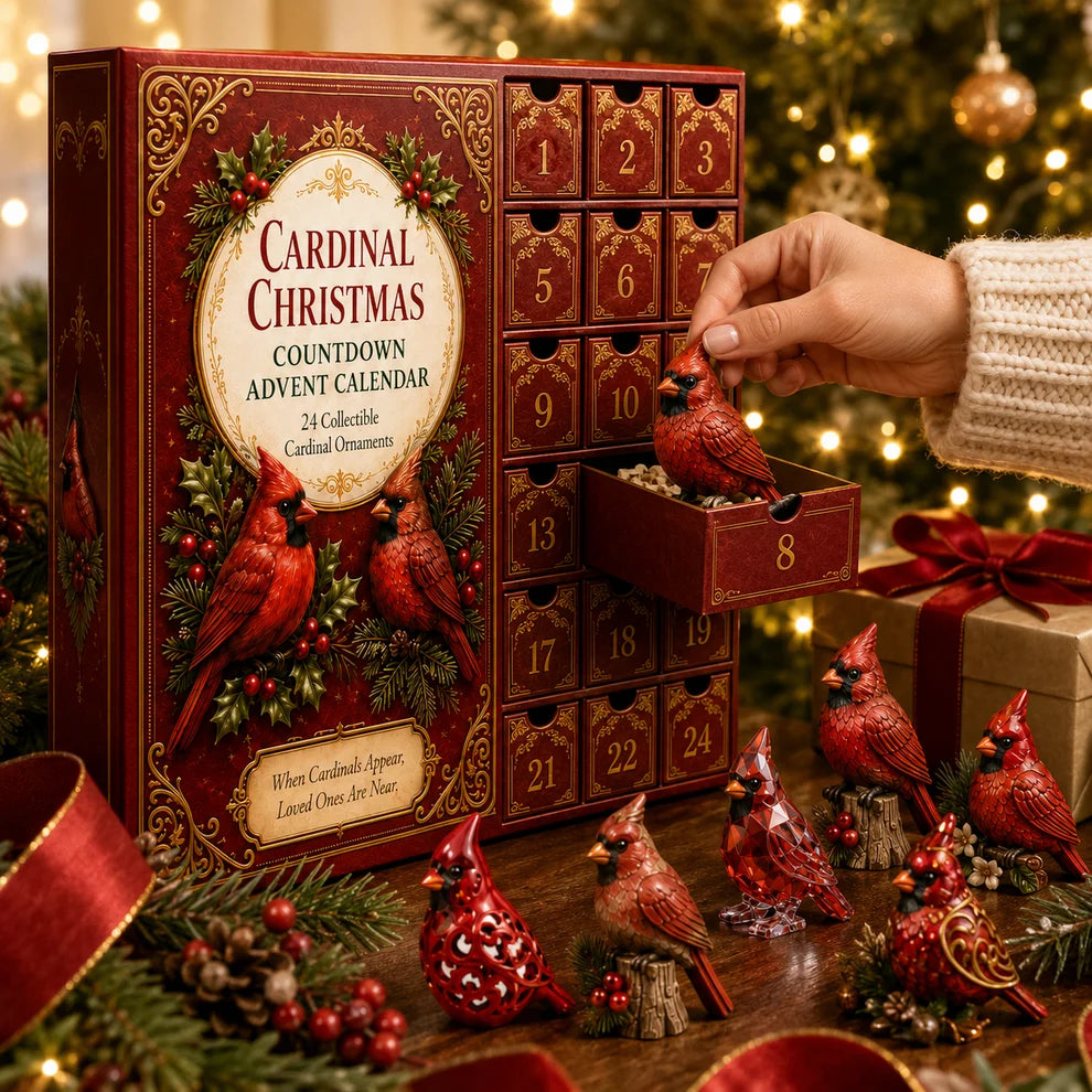 High-quality model✨Cardinal Christmas 24-Day Countdown Calendar – Limited Anniversary Edition