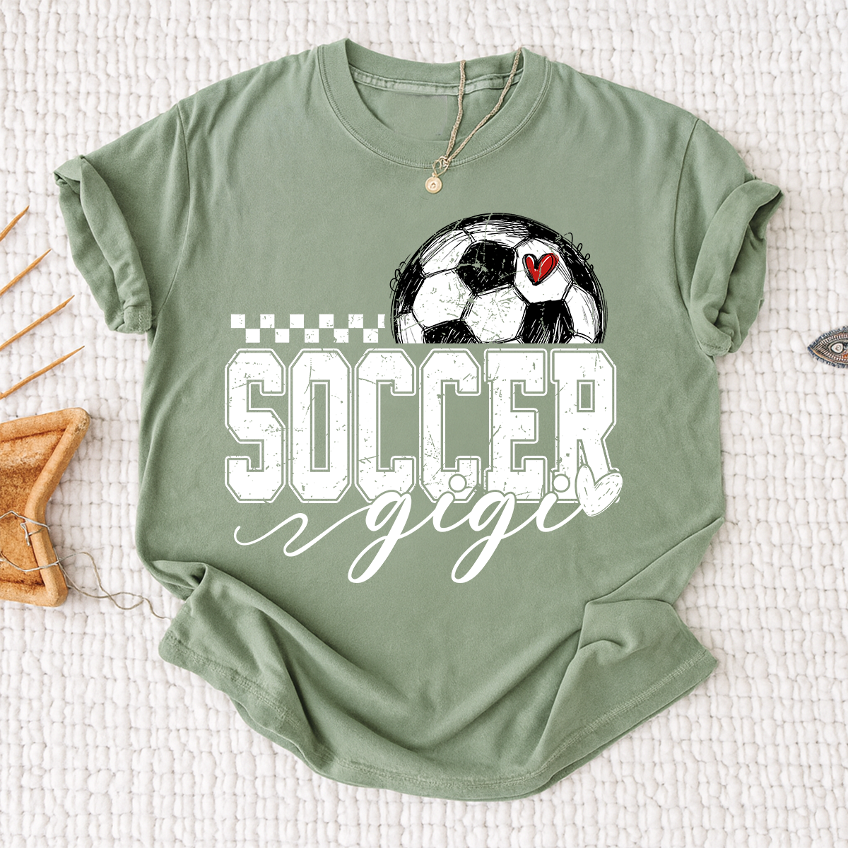 Personalized Gigi Soccer Tee, Custom Soccer Gigi For Gift Family