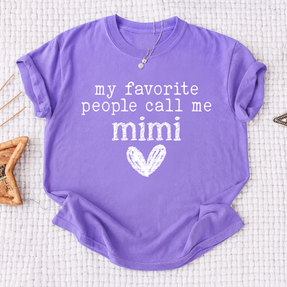 My Favorite People Call Me Mimi Shirt, Cute Mimi Grandma