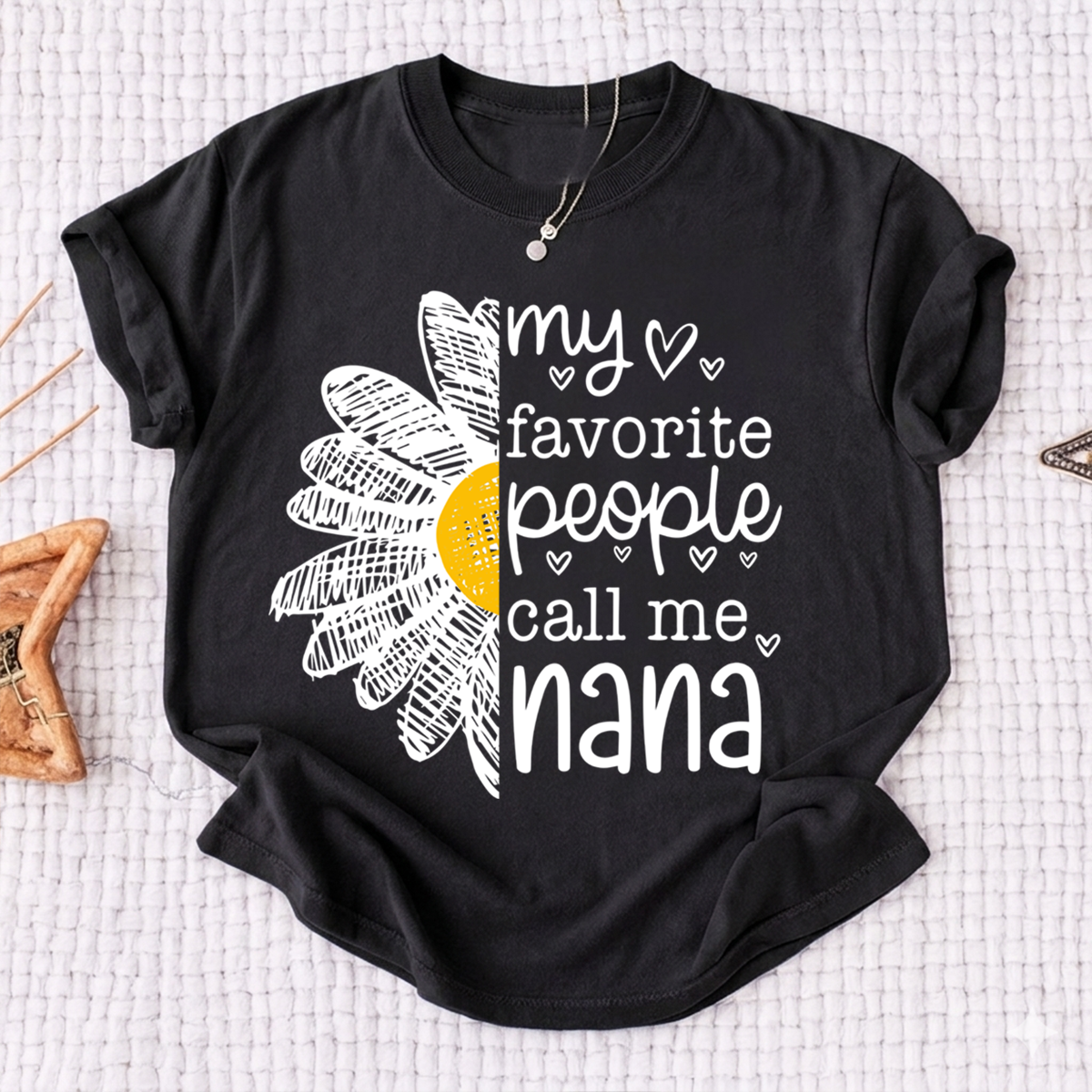 My Favorite People Call Me Nana Shirt, Personalized with Grandkid