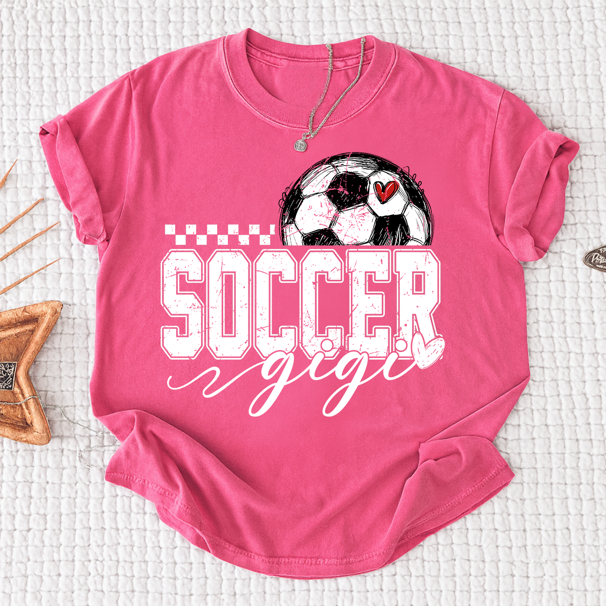 Personalized Gigi Soccer Tee, Custom Soccer Gigi For Gift Family