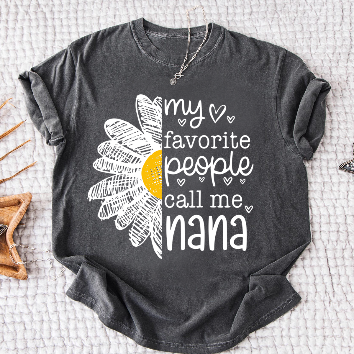 My Favorite People Call Me Nana Shirt, Personalized with Grandkid