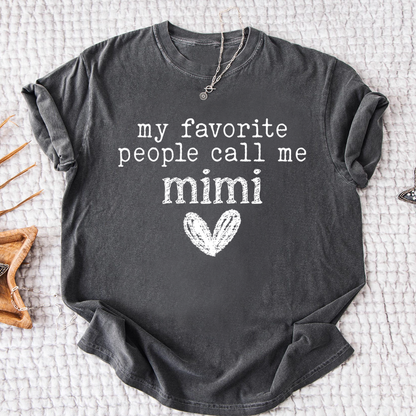 My Favorite People Call Me Mimi Shirt, Cute Mimi Grandma