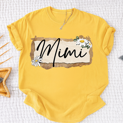 Custom Mimi T-Shirt, Floral Daisy Design,Great Gift for Mimi Grandma