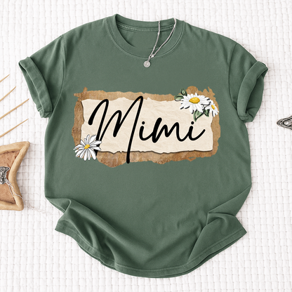 Custom Mimi T-Shirt, Floral Daisy Design,Great Gift for Mimi Grandma