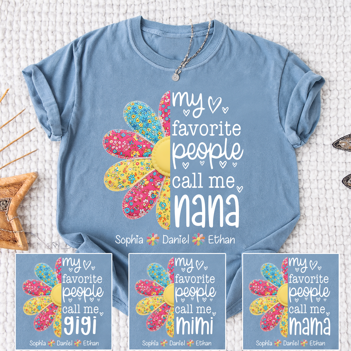 My Favorite People Call Me Nana Shirt, Personalized Nana Shirt