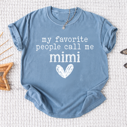 My Favorite People Call Me Mimi Shirt, Cute Mimi Grandma