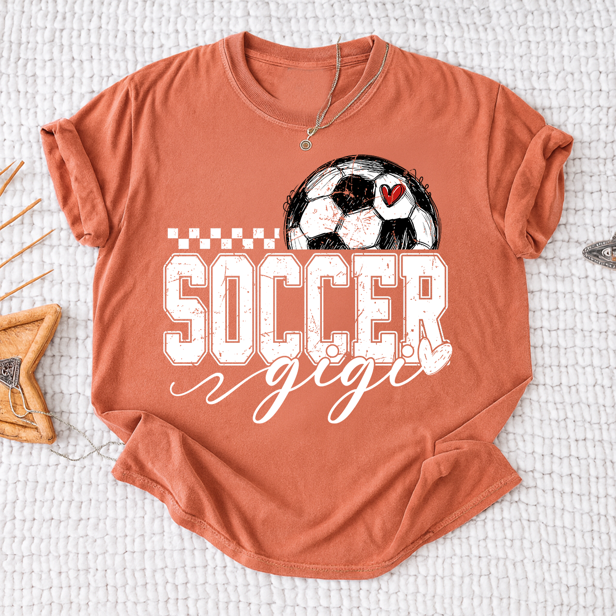 Personalized Gigi Soccer Tee, Custom Soccer Gigi For Gift Family