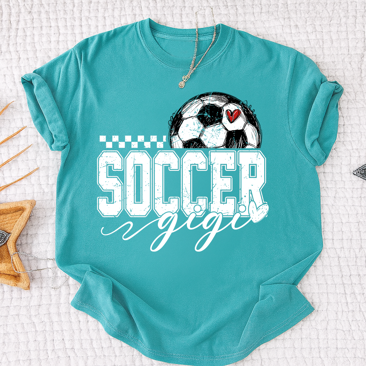 Personalized Gigi Soccer Tee, Custom Soccer Gigi For Gift Family