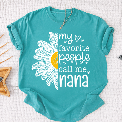 My Favorite People Call Me Nana Shirt, Personalized with Grandkid