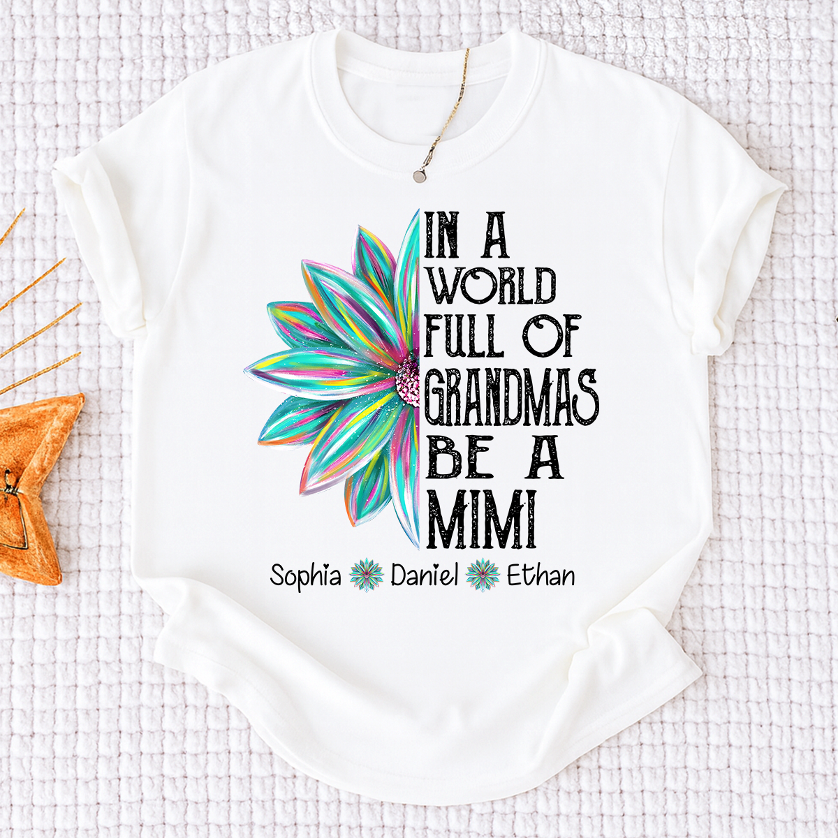 In A World Full Of Grandmas Be A Mimi Shirt, Personalized Mimi