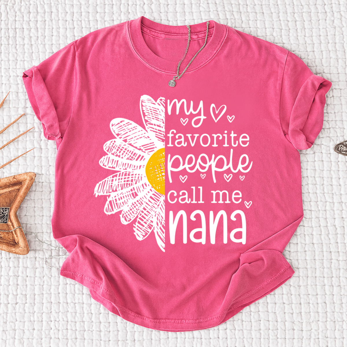 My Favorite People Call Me Nana Shirt, Personalized with Grandkid