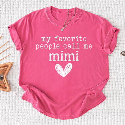 My Favorite People Call Me Mimi Shirt, Cute Mimi Grandma