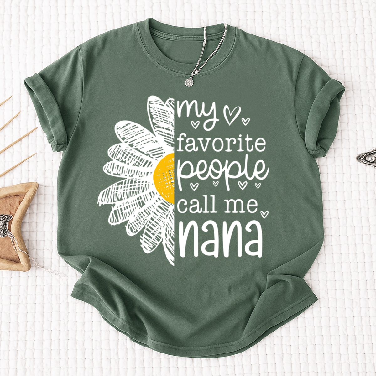 My Favorite People Call Me Nana Shirt, Personalized with Grandkid