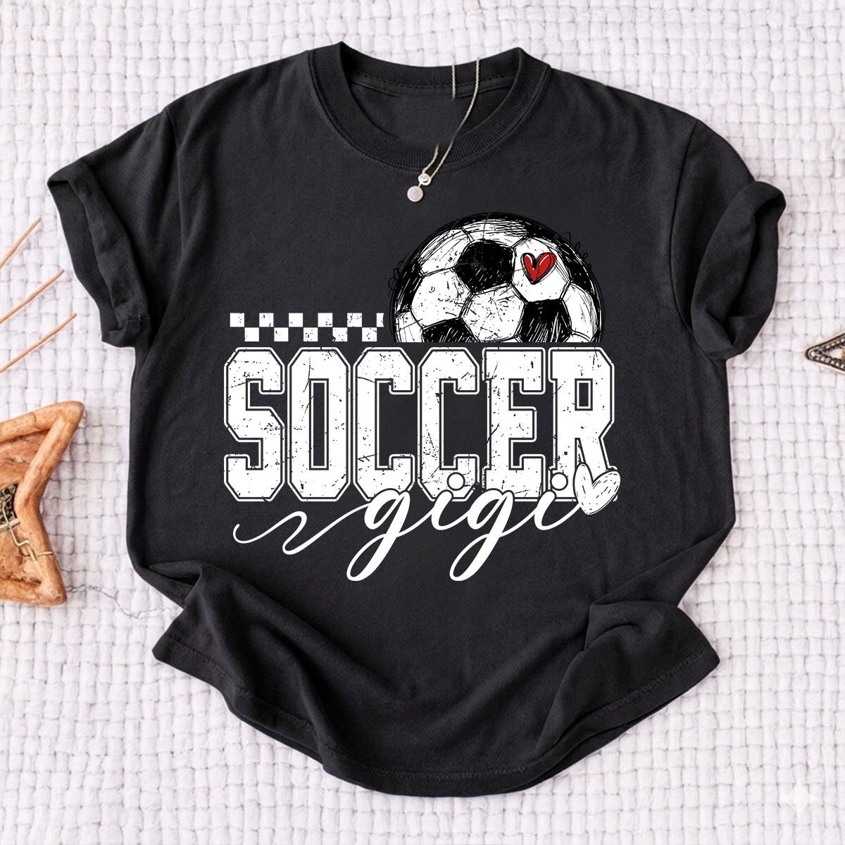 Personalized Gigi Soccer Tee, Custom Soccer Gigi For Gift Family