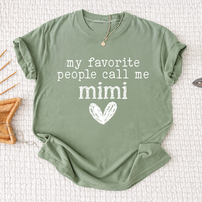 My Favorite People Call Me Mimi Shirt, Cute Mimi Grandma