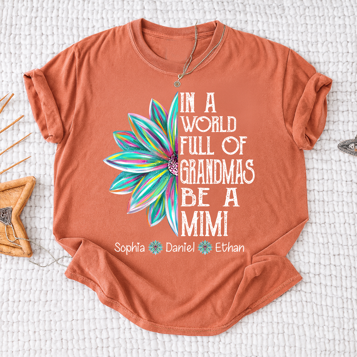 In A World Full Of Grandmas Be A Mimi Shirt, Personalized Mimi