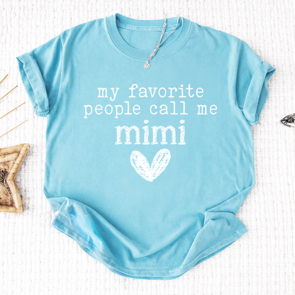 My Favorite People Call Me Mimi Shirt, Cute Mimi Grandma