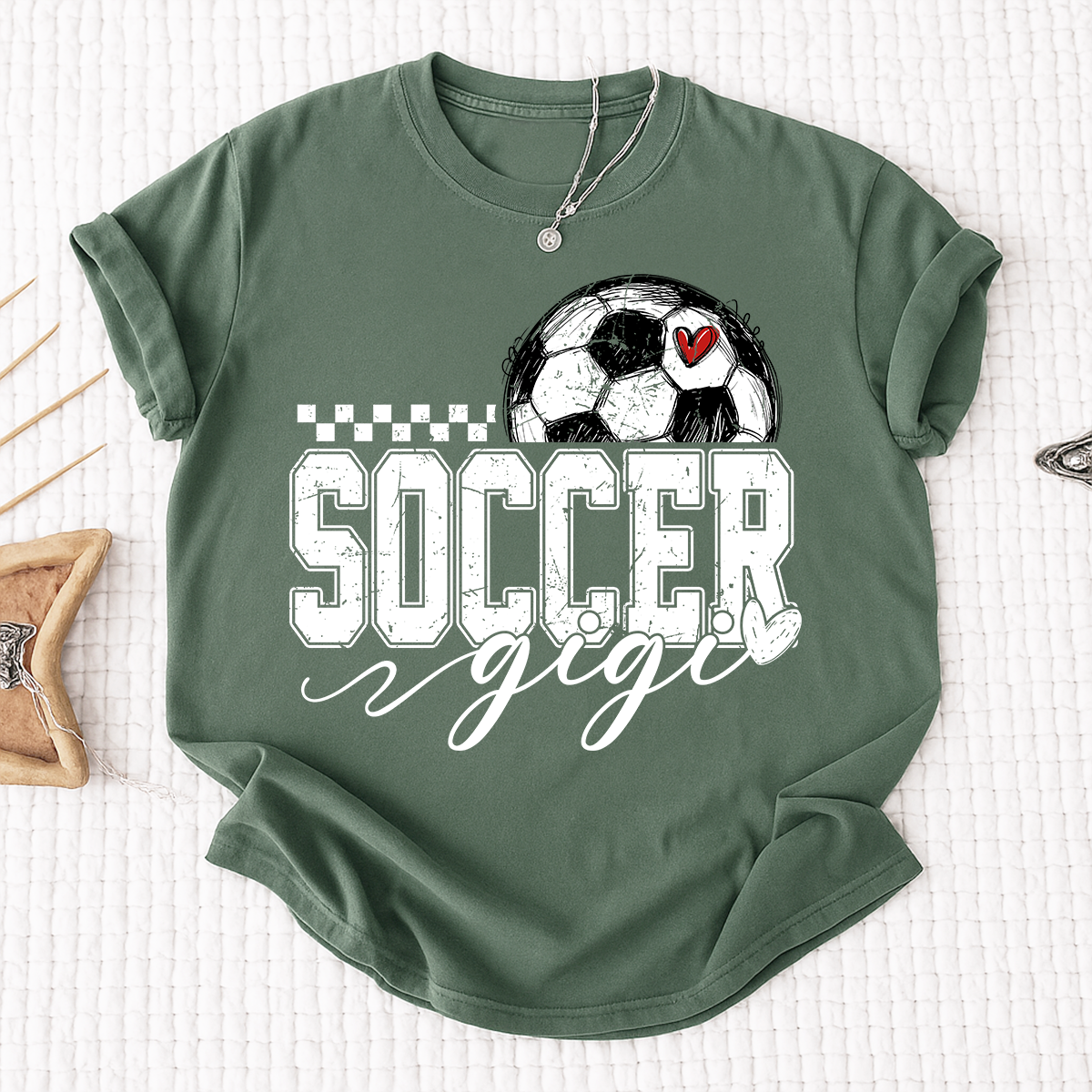 Personalized Gigi Soccer Tee, Custom Soccer Gigi For Gift Family